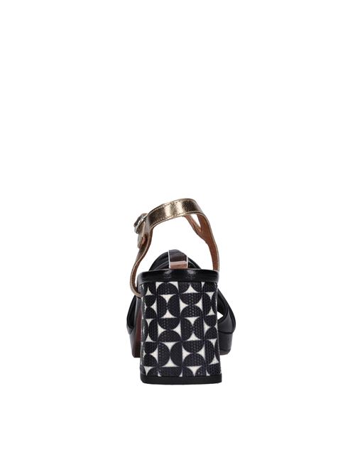 Sandali in pelle CHIE MIHARA | GELIA#44 SOFTYNERO-CHAMPAGNE